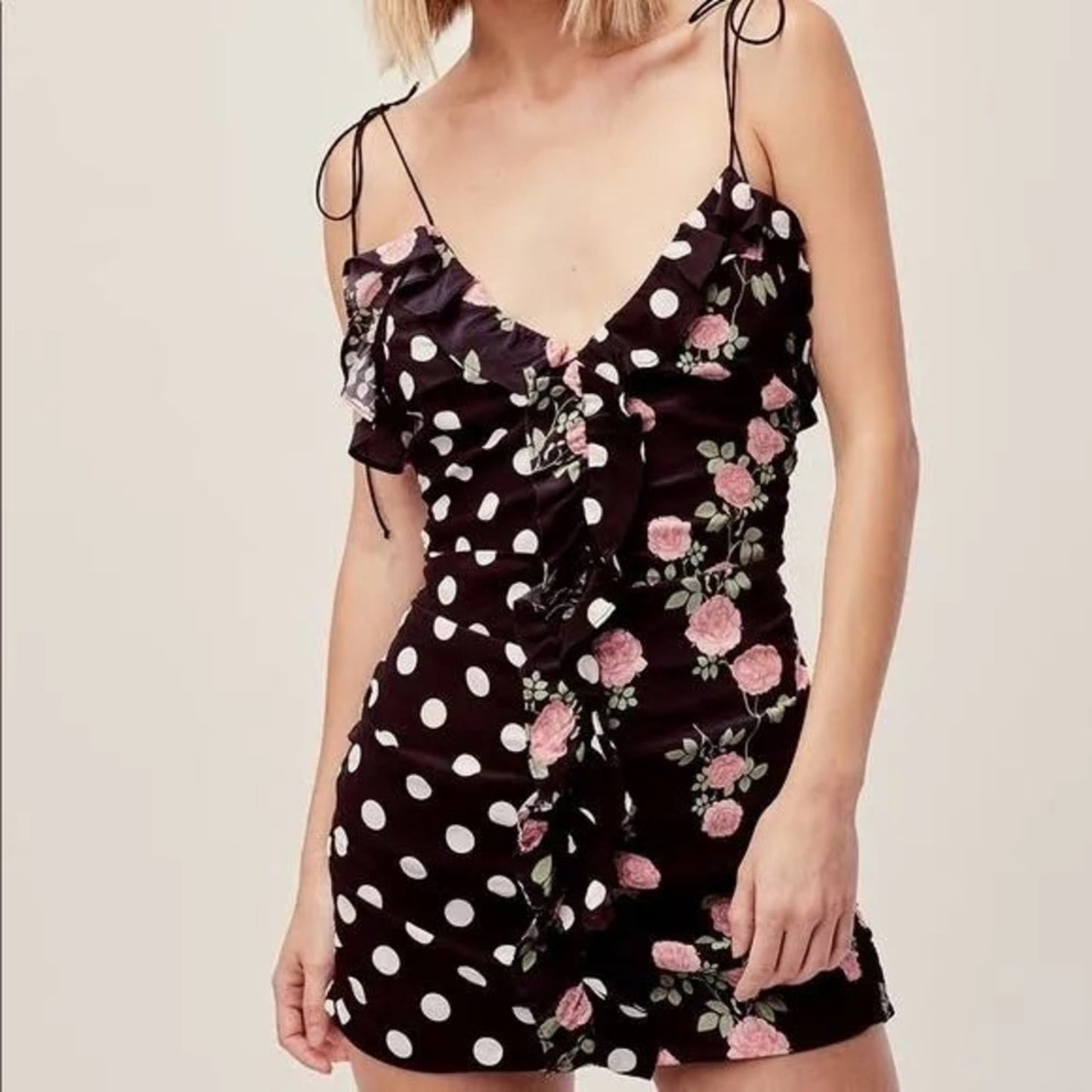 For Love and Lemons Mochi Shirred Dress