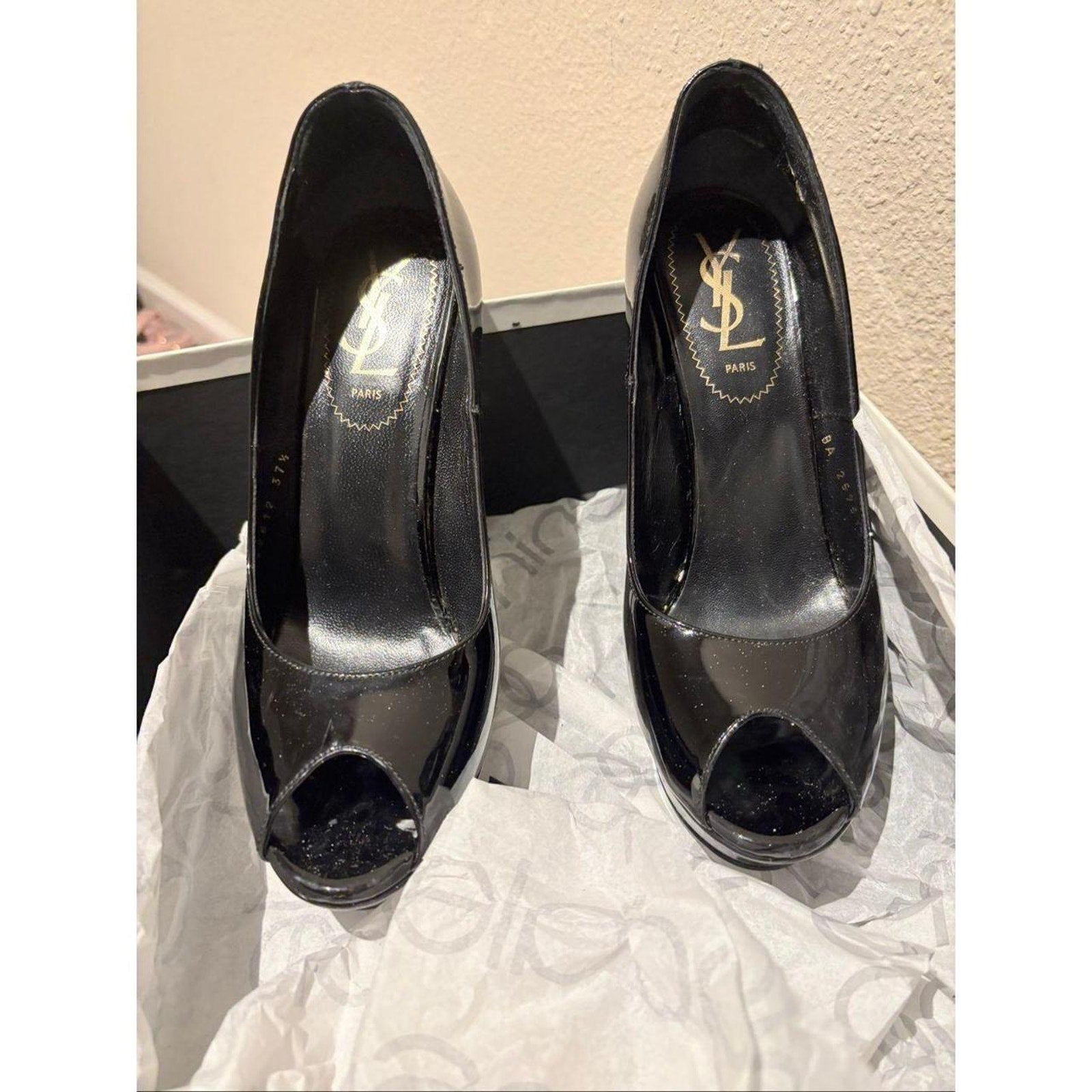 YSL Peeptoe Pumps