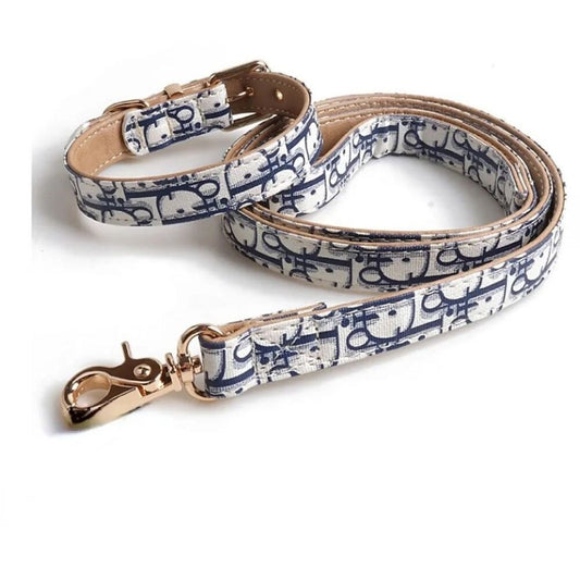 Dior Dog Leash Collar Trotter Set