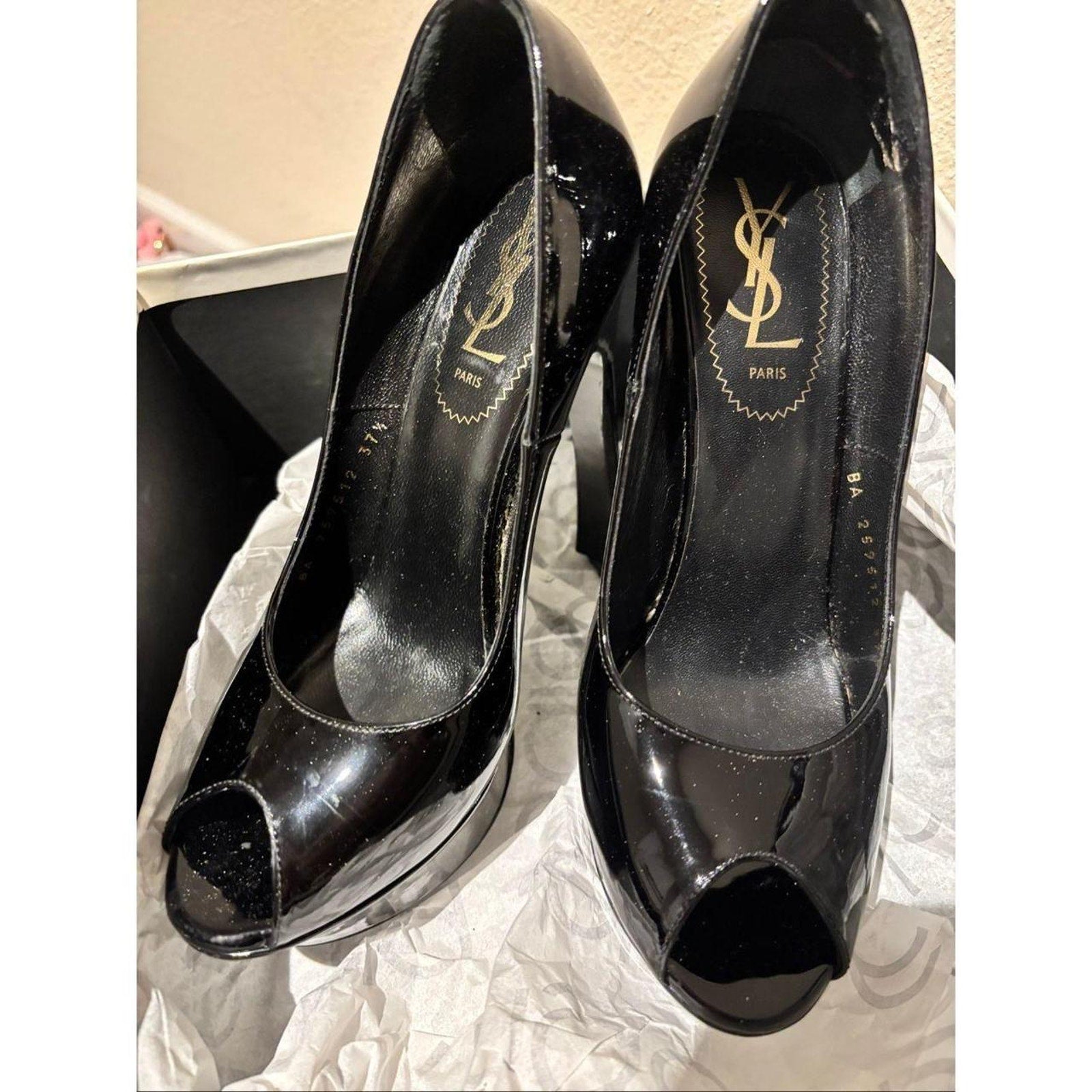 YSL Peeptoe Pumps
