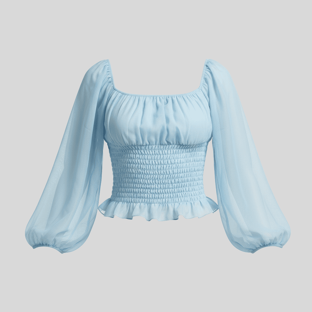 Baby blue blouse