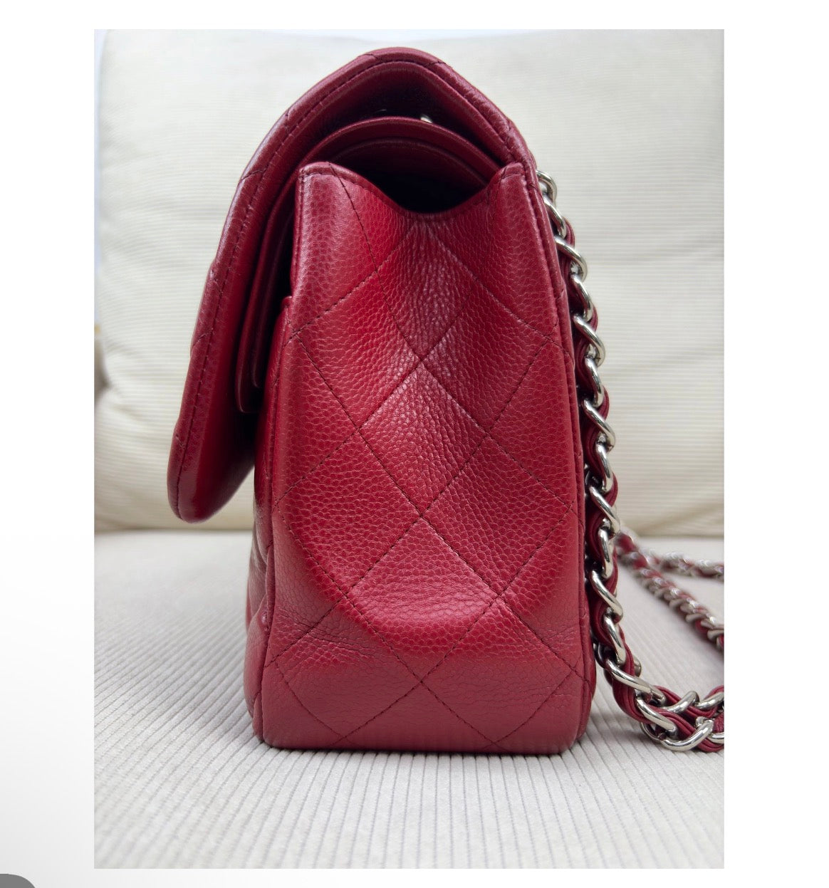 Chanel Classic Double Flap Bag – Red Lambskin with Gold-Tone Hardware