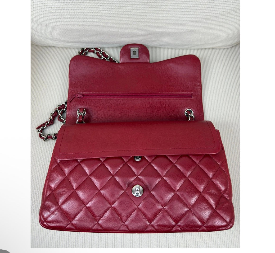 Chanel Classic Double Flap Bag – Red Lambskin with Gold-Tone Hardware