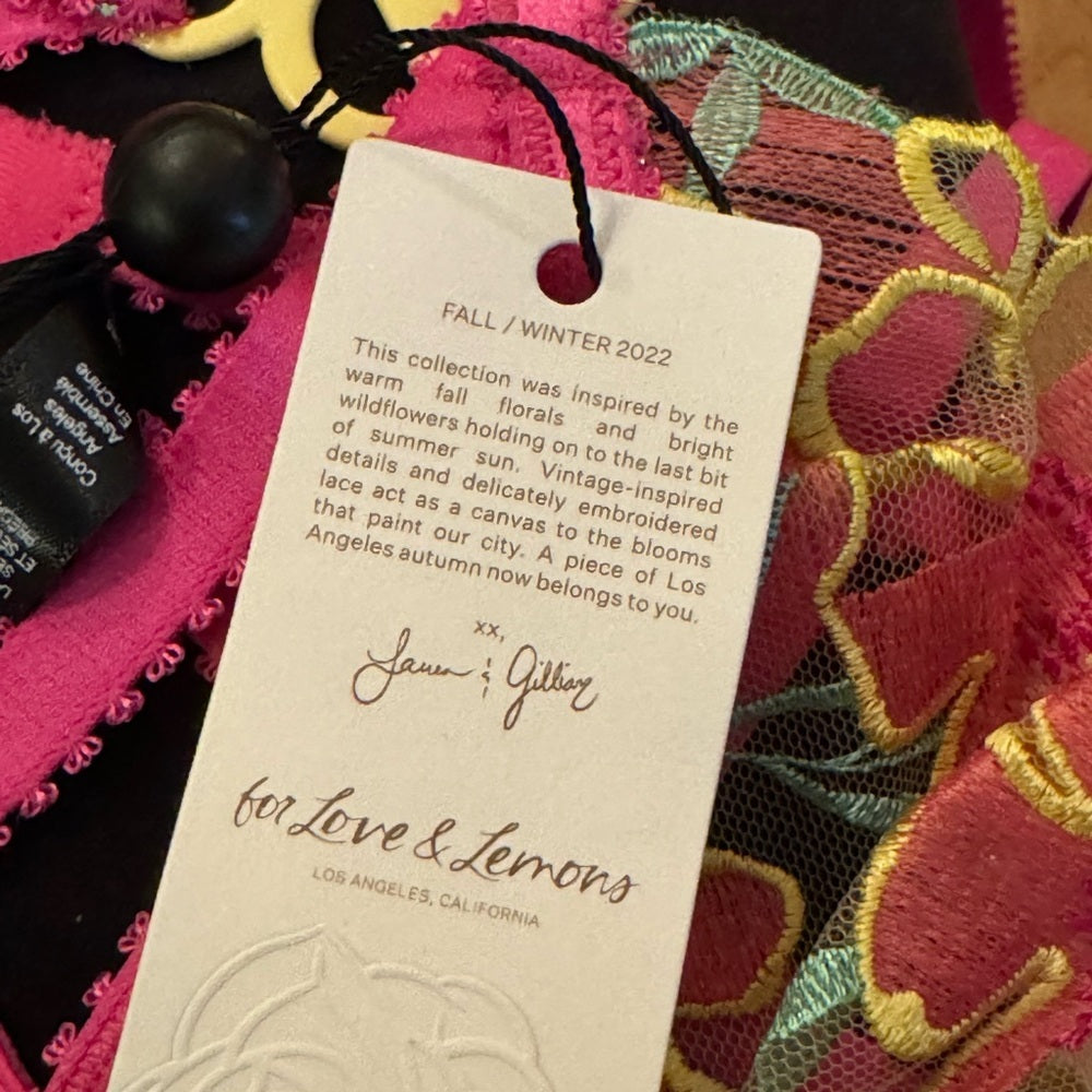 FOR LOVE & LEMONS Lucy Monowire Bra - Women’s Size XS - New With Tags