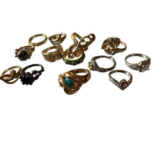 Gold Earings Rings