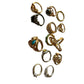 Gold Earings Rings
