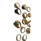 Gold Earings Rings