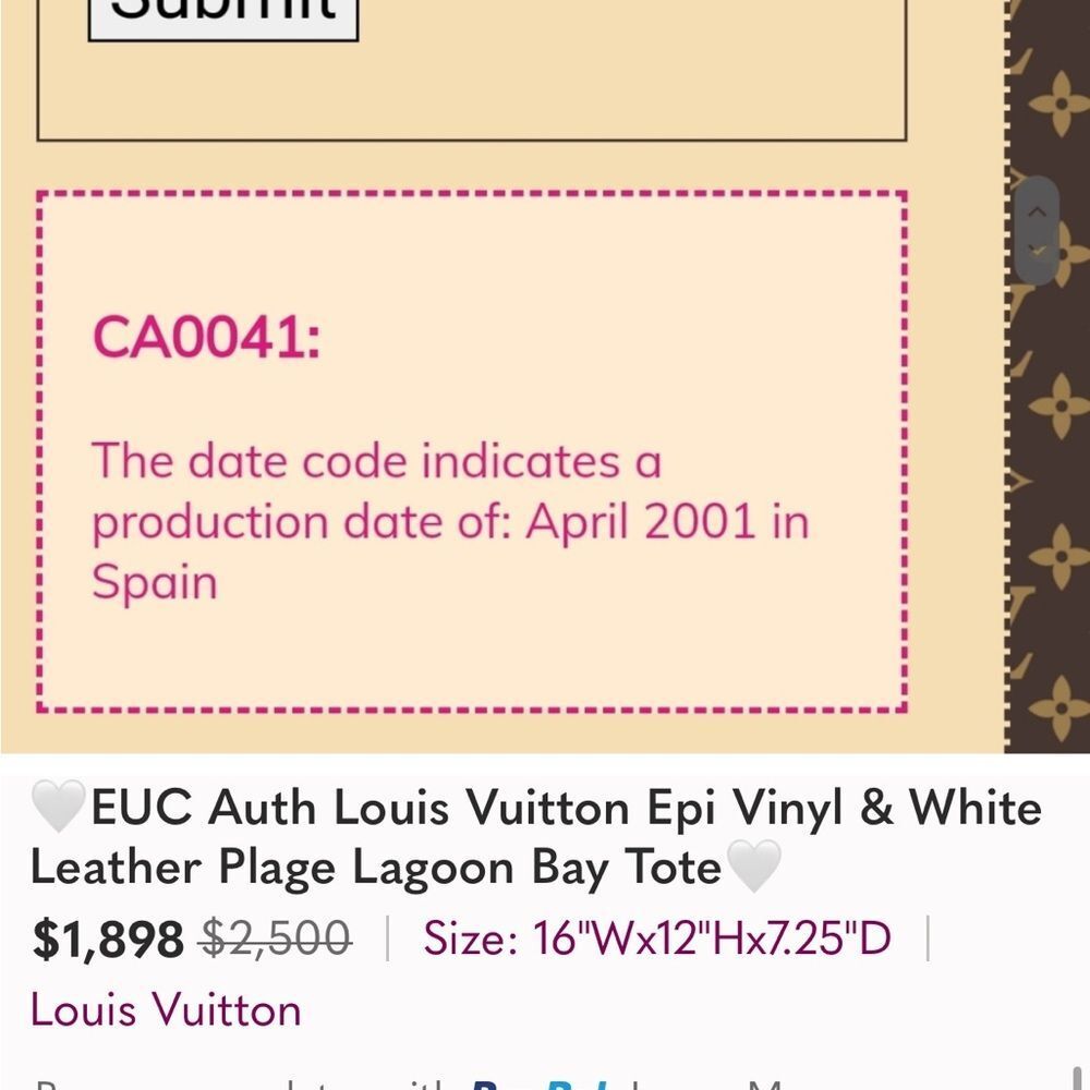 Louis Vuitton pliage authentic lagoon bag