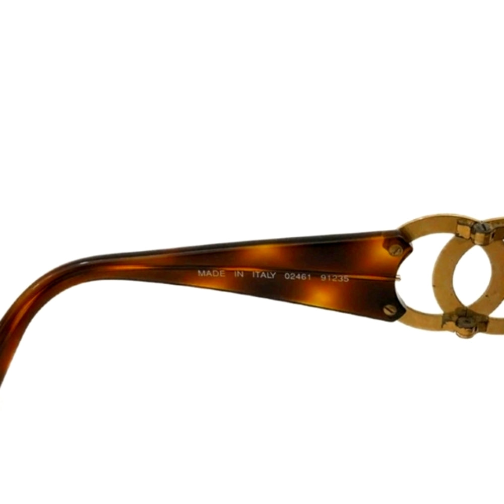 Chanel Tortoise Gold Plated Chanel Vintage Sunglasses