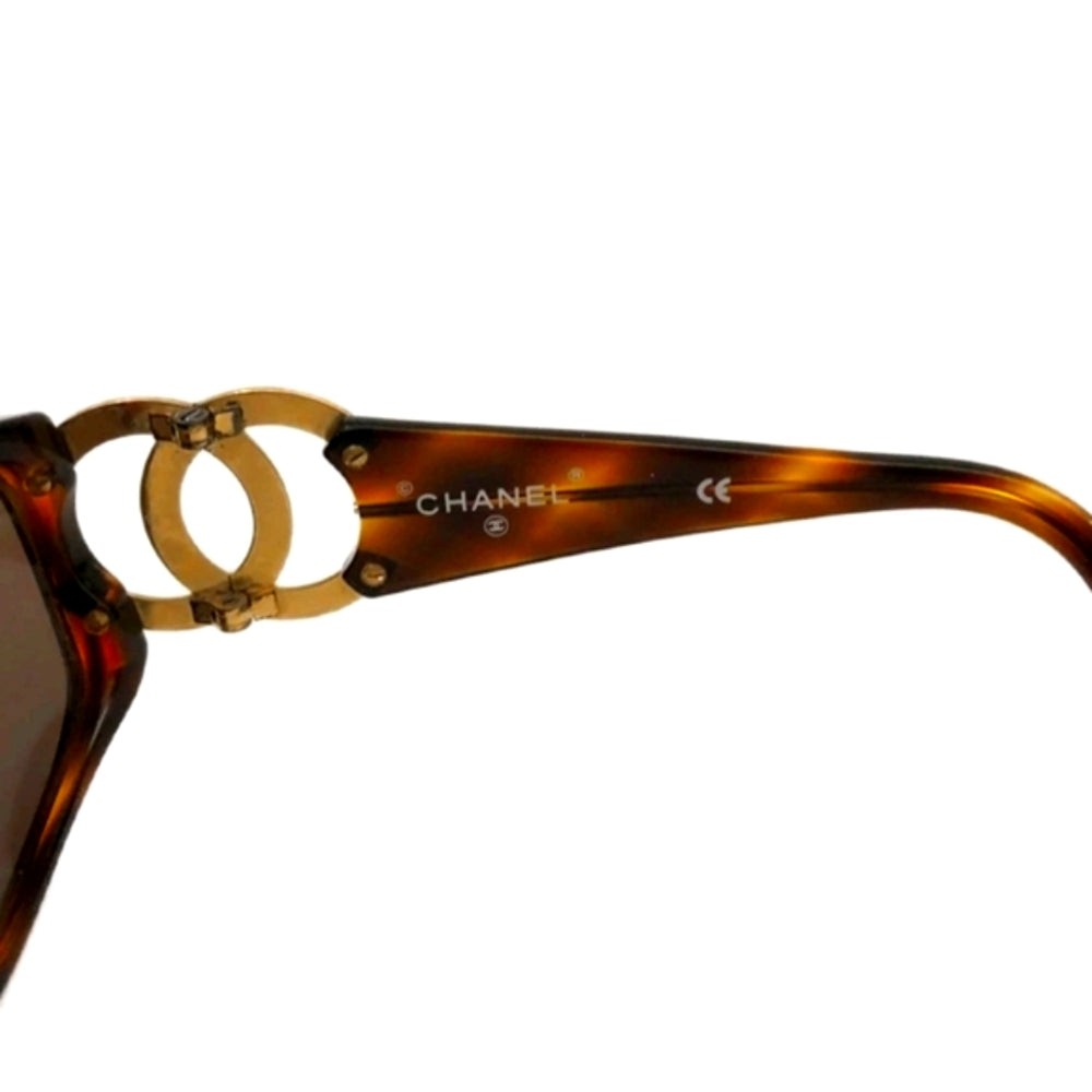 Chanel Tortoise Gold Plated Chanel Vintage Sunglasses