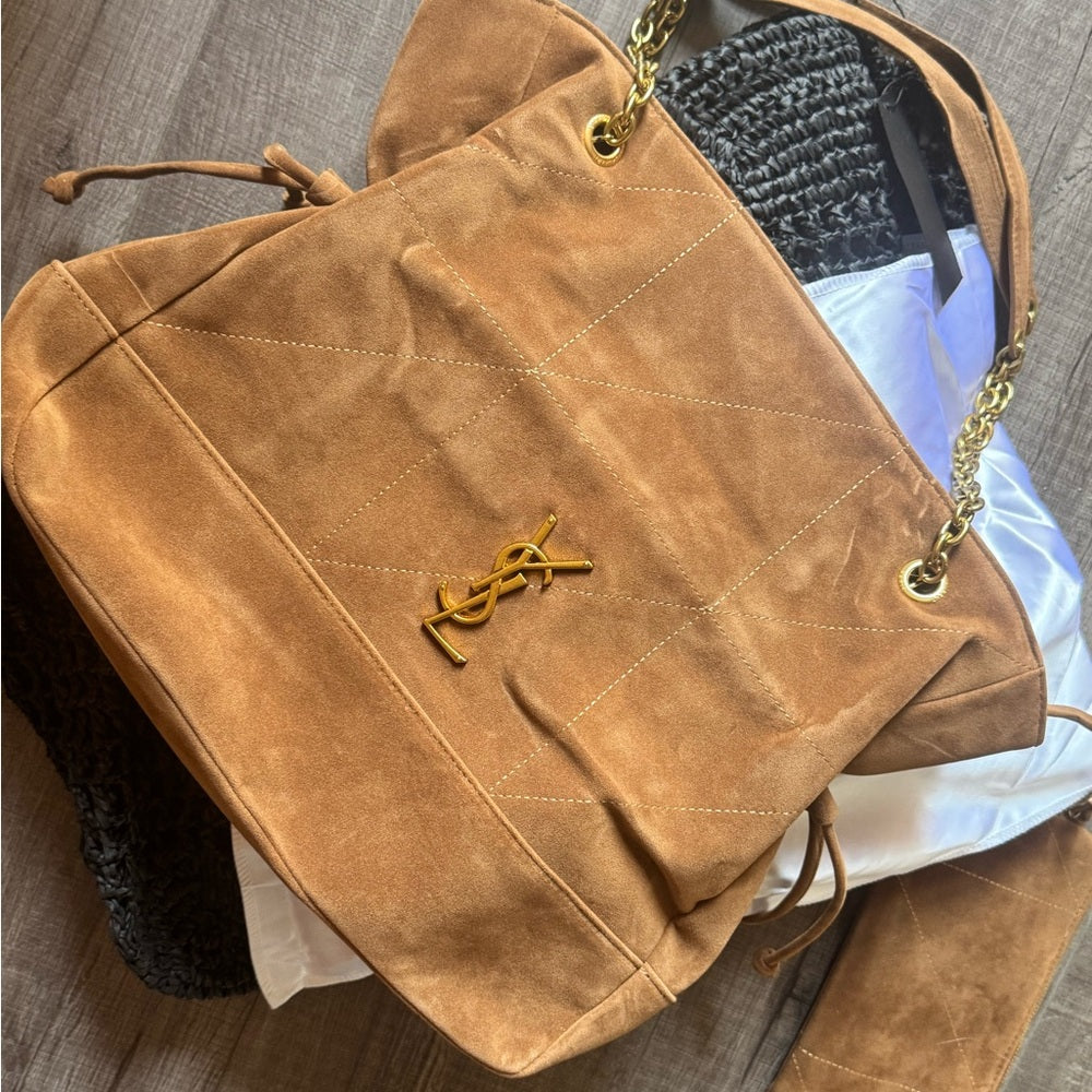 Suede hobo boho satchel tote bag