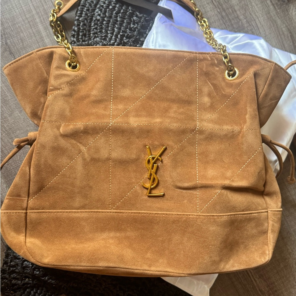 Suede hobo boho satchel tote bag