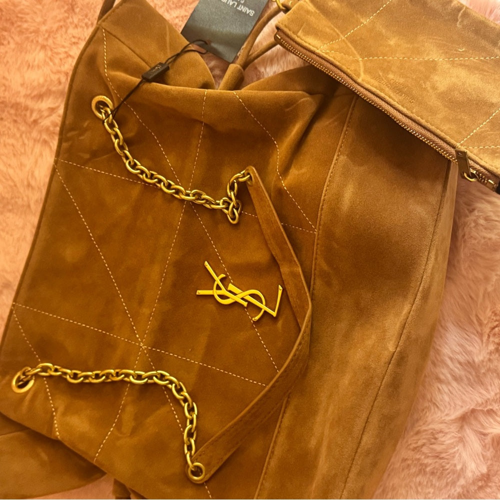 Suede hobo boho satchel tote bag