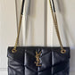Crochet raffia tote bag with chain