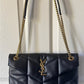 Crochet raffia tote bag with chain