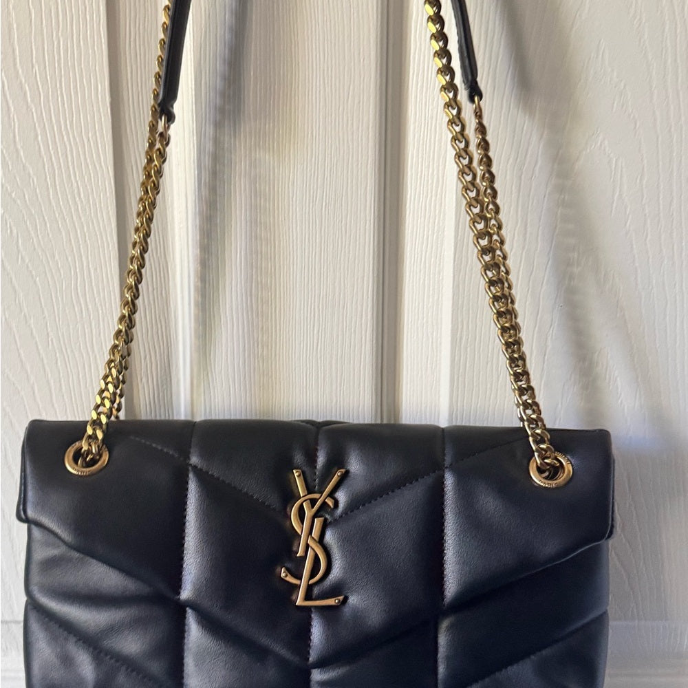 Crochet raffia tote bag with chain