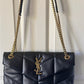 Crochet raffia tote bag with chain